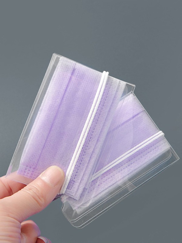 10pcs Clear Face Cover Storage Clip