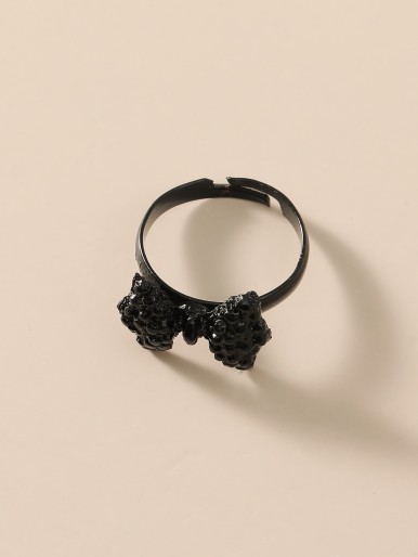 Girls Bow Decor Ring