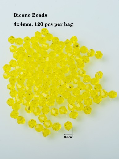 120pcs Crystal Bead DIY Jewelry Accessory