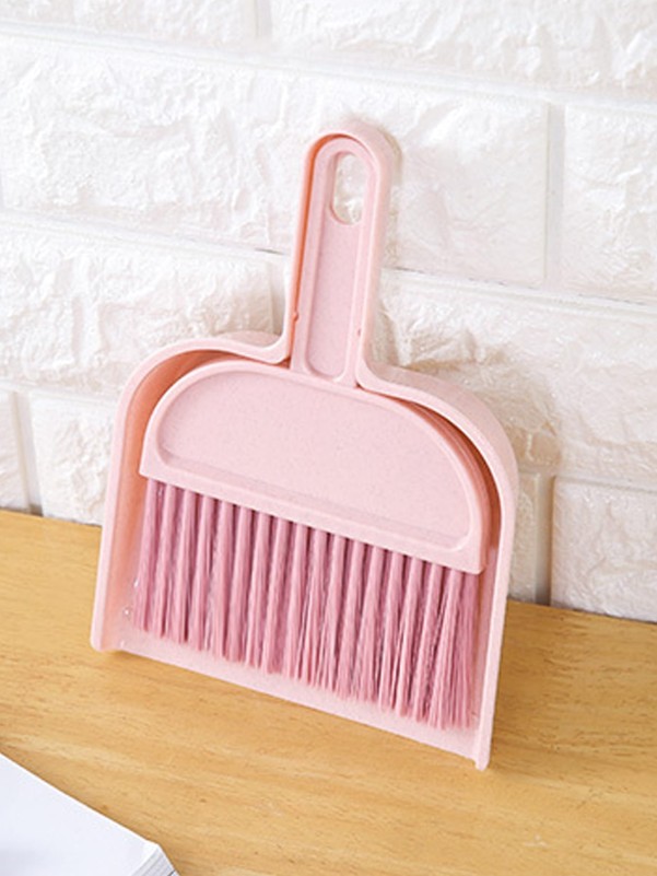 2pcs Desktop Cleaning Brush & Dustpan