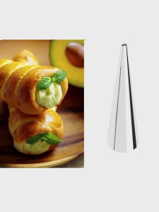 1pc Stainless Steel Croissant Tube