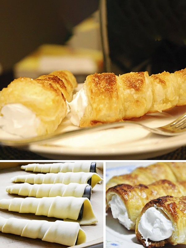 1pc Stainless Steel Croissant Tube