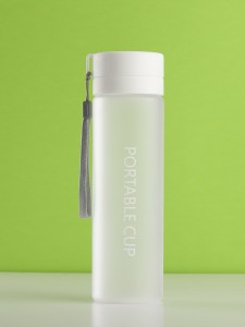 1pc Portable Frosted  Water Bottle