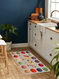 1pc Jam Print Anti-slip Kitchen Rug