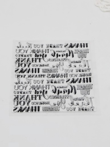 1pc Letter Graphic Stamp