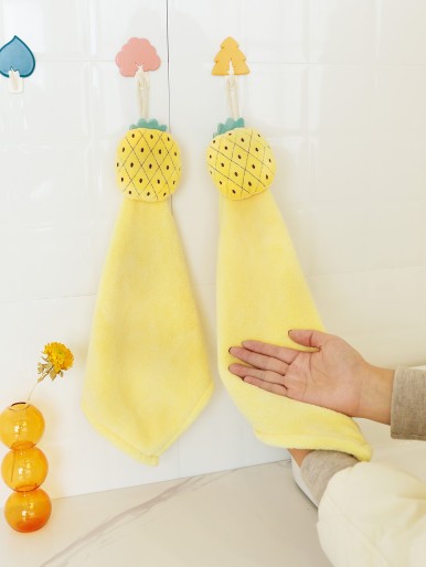 1pc Pineapple Hand Towel