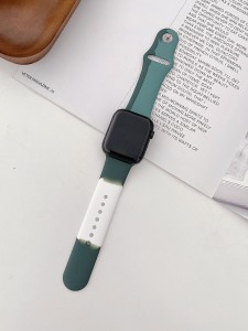 سوار ساعة من السيليكون الملون متوافق مع iWatch