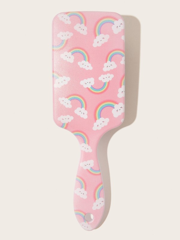 Rainbow & Cloud Pattern Massage Hair Comb