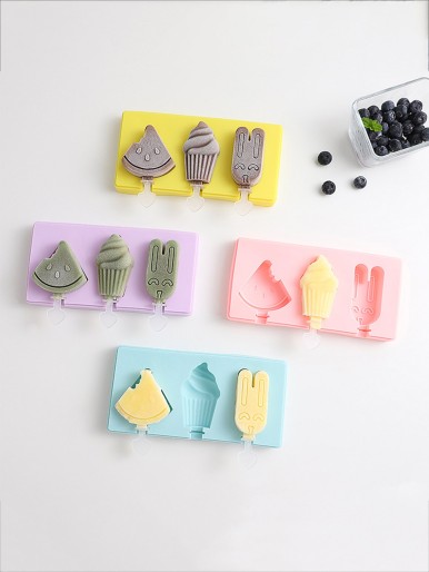 1pc Mixed Pattern Random Ice Cream Mold