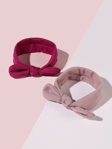 2pcs Baby Knot Design Headband