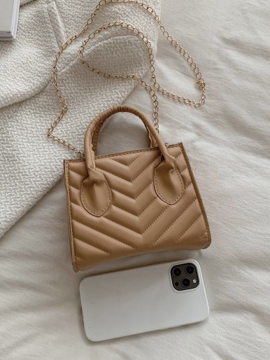 Minimalist Chevron Square Bag