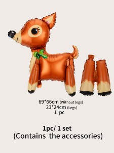 1pc Christmas Elk Shaped Balloon