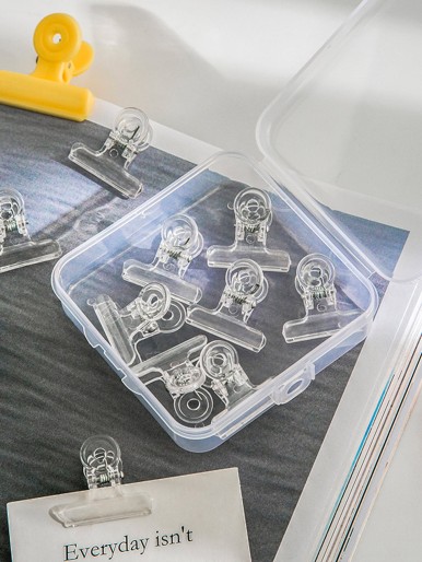 10pcs Clear Bulldog Clip