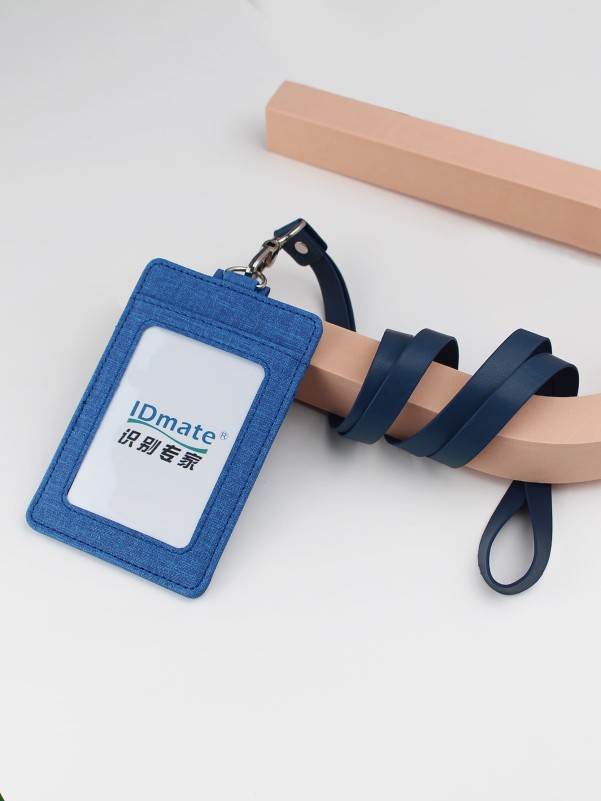 1pc Plain Lanyard ID Card Holder