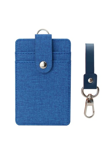 1pc Plain Lanyard ID Card Holder