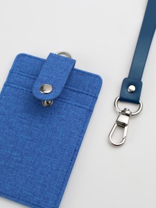 1pc Plain Lanyard ID Card Holder