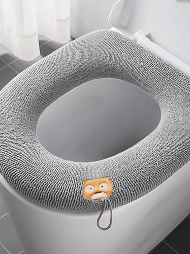 Cartoon Embroidery Toilet Seat Cover