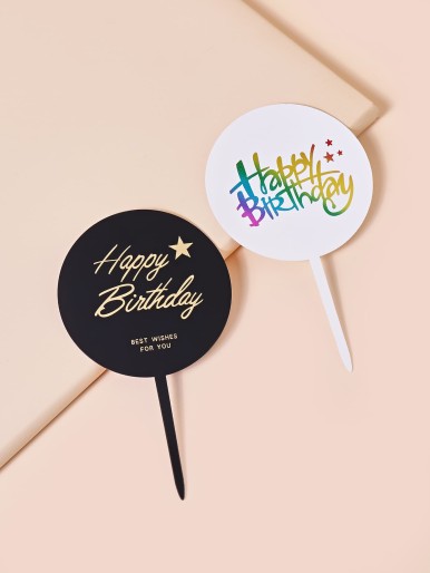 2pcs Birthday Cake Topper