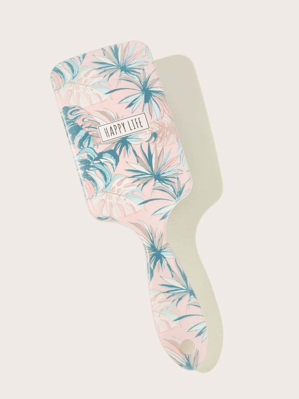 Tropical Print Massage Hair Comb