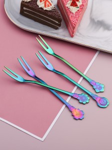 4pcs Stainless Steel Fruit Fork