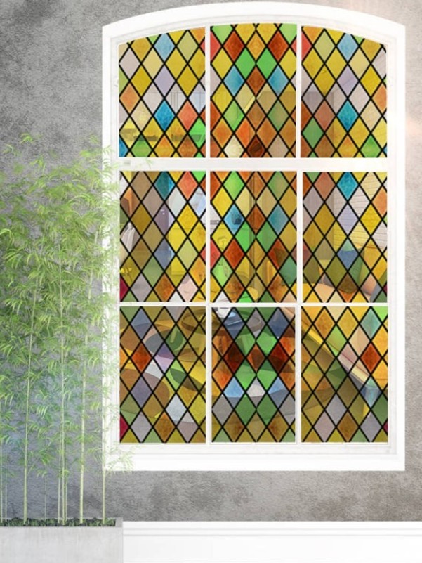 Geometric Pattern Window Privacy Wall Sticker