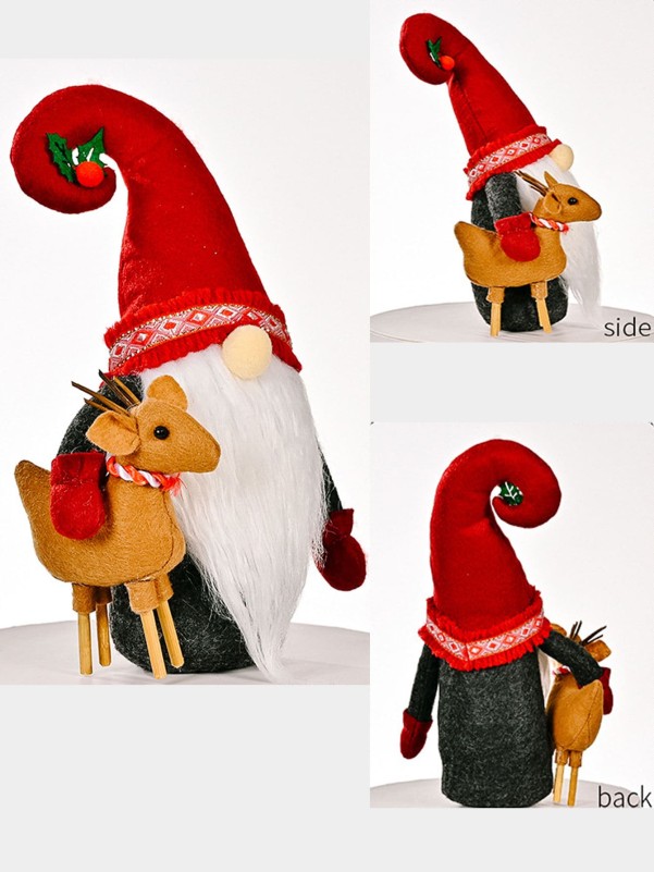 2pcs Christmas Faceless Doll Decoration