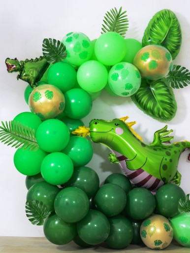 73pcs Artificial Leaf & Balloon Garland DIY Kit