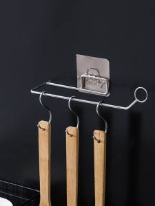 1pc Wall Mounted Iron Storage Rack