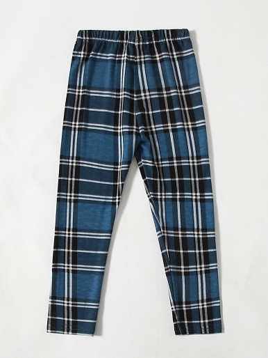 Toddler Girls Plaid Leggings