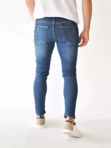 Men Cat Whisker Skinny Jeans