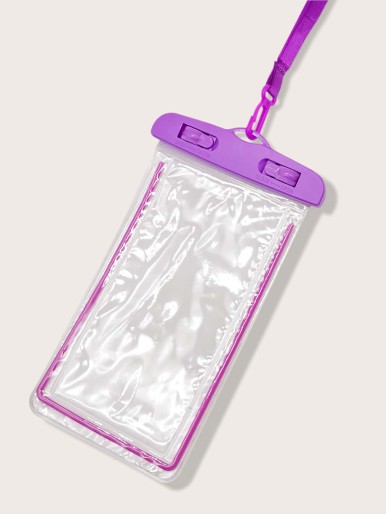 Cartoon Graphic Phone Waterproof Bag With Lanyard
