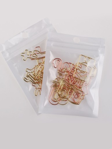 10pcs Random Shape Metal Paper Clip