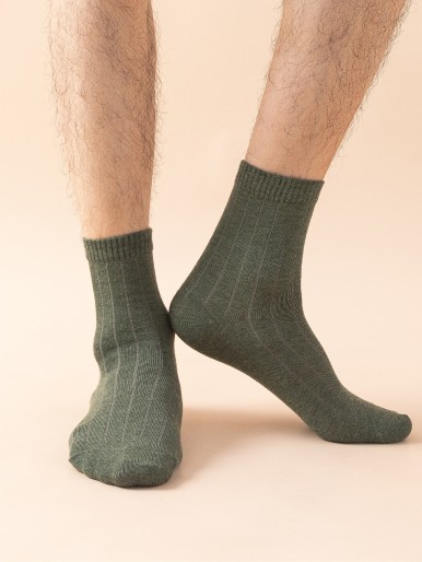 5pairs Men Simple Crew Socks