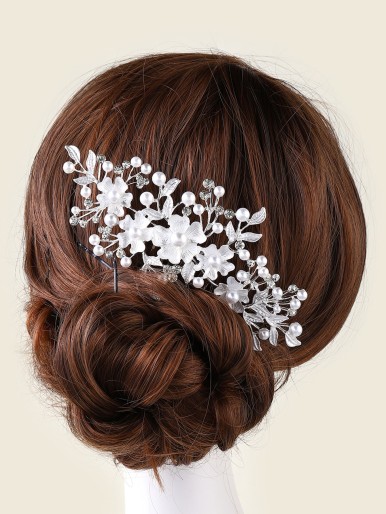 Rhinestone Decor Bridal Hair Pin