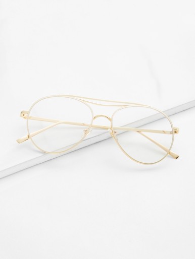 Clear Lens Aviator Glasses