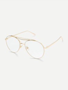 Clear Lens Aviator Glasses