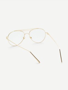 Clear Lens Aviator Glasses