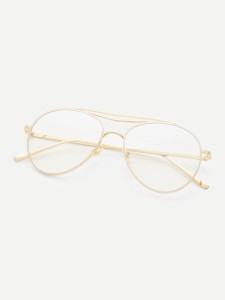 Clear Lens Aviator Glasses