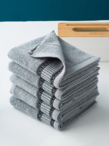 1pc Plaid Pattern Face Towel