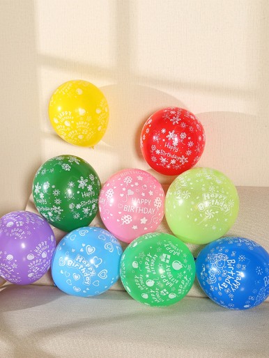 20pcs Random Color Birthday Decorative Balloon