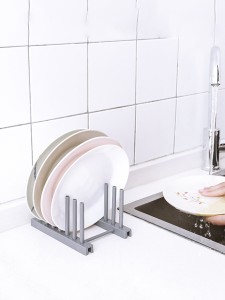 1pc Random Color Plate Drain Rack