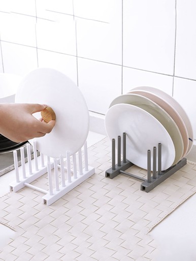 1pc Random Color Plate Drain Rack