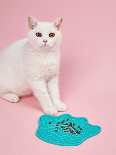 Paw Shaped Slow Feeder Cat Bowl