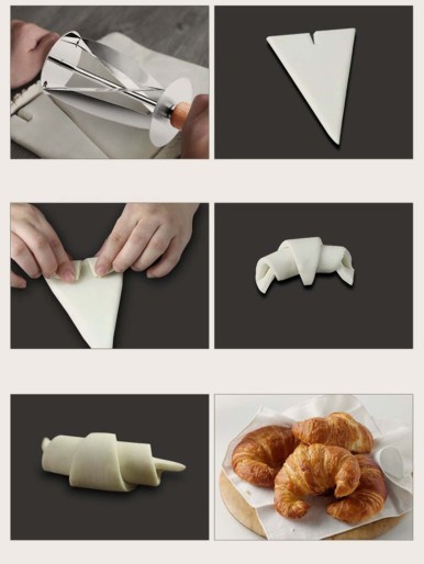 1pc Stainless Steel Croissant Cutter