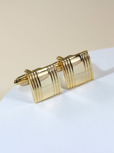 1pair Men Geometric Cufflinks