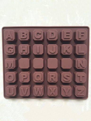 1pc English Alphabet Chocolate Mold