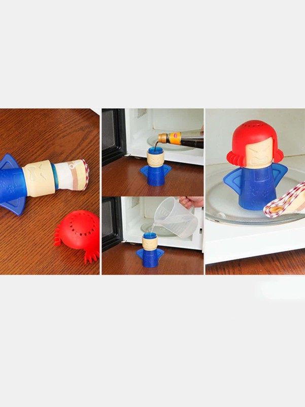 1pc Random Cartoon Microwave Cleaner