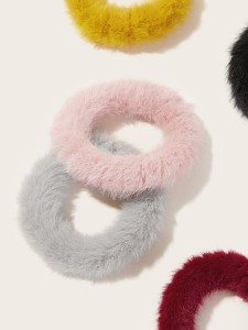 5pcs Fluffy Hair Tie