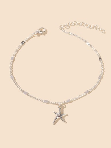 Girls Starfish Charm Anklet