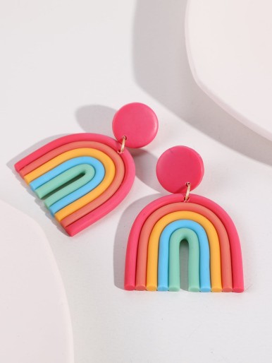 Toddler Girls Rainbow Drop Earrings